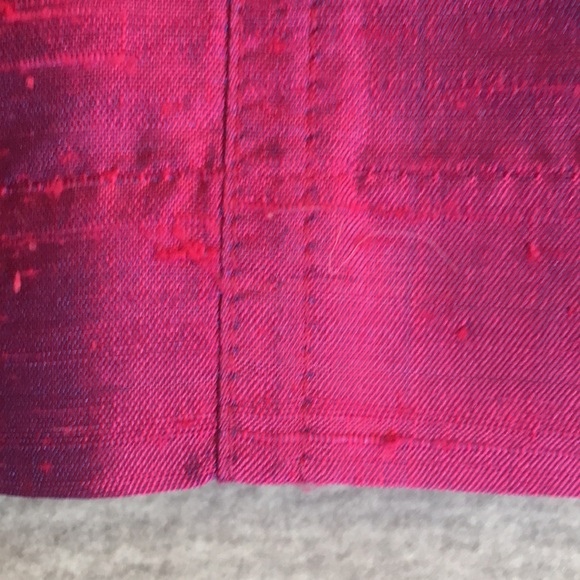 💖 Chico's Silk Textured Oversized Relaxed Fit Fuchsia Jacket Size 2 - Picture 13 of 16